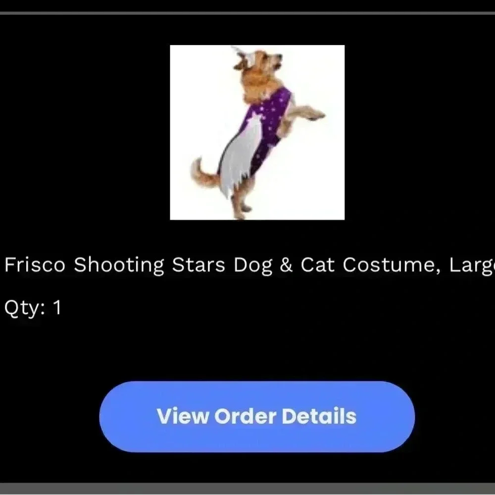Frisco Shooting Star-Pegasus Dog or Cat 2 piece costume 💫